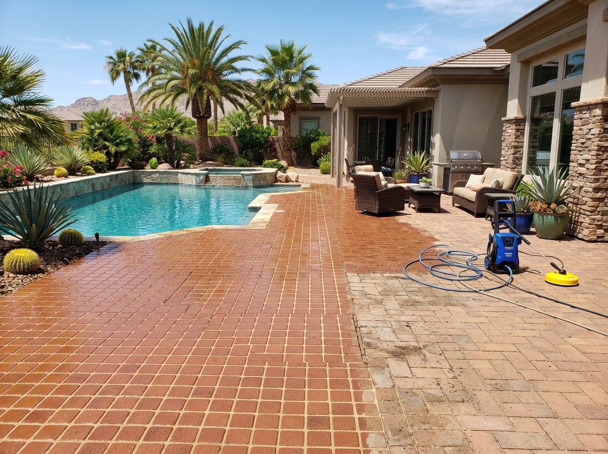Paver Cleaning & Sealing